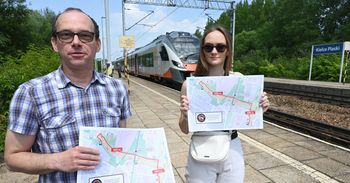 Budowa drogi ekspresowej S74 przez Kielce bez przystanku przy stacji kolejowej Piaski. Pasażerowie skazani na 500-metrowy spacer