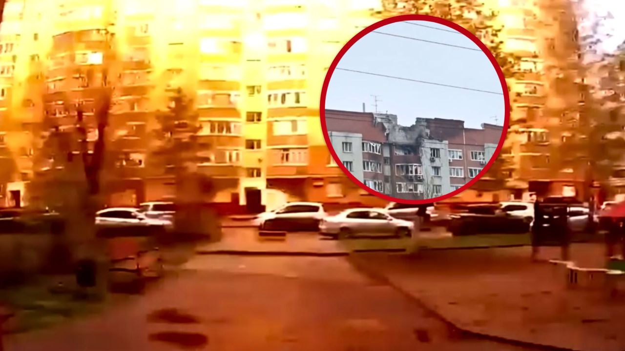 Wszystko się nagrało. Moment silnej eksplozji w Rosji