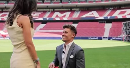 Gwiazdor pod błahym pretekstem zabrał dziewczynę na stadion. Ależ niespodzianka!