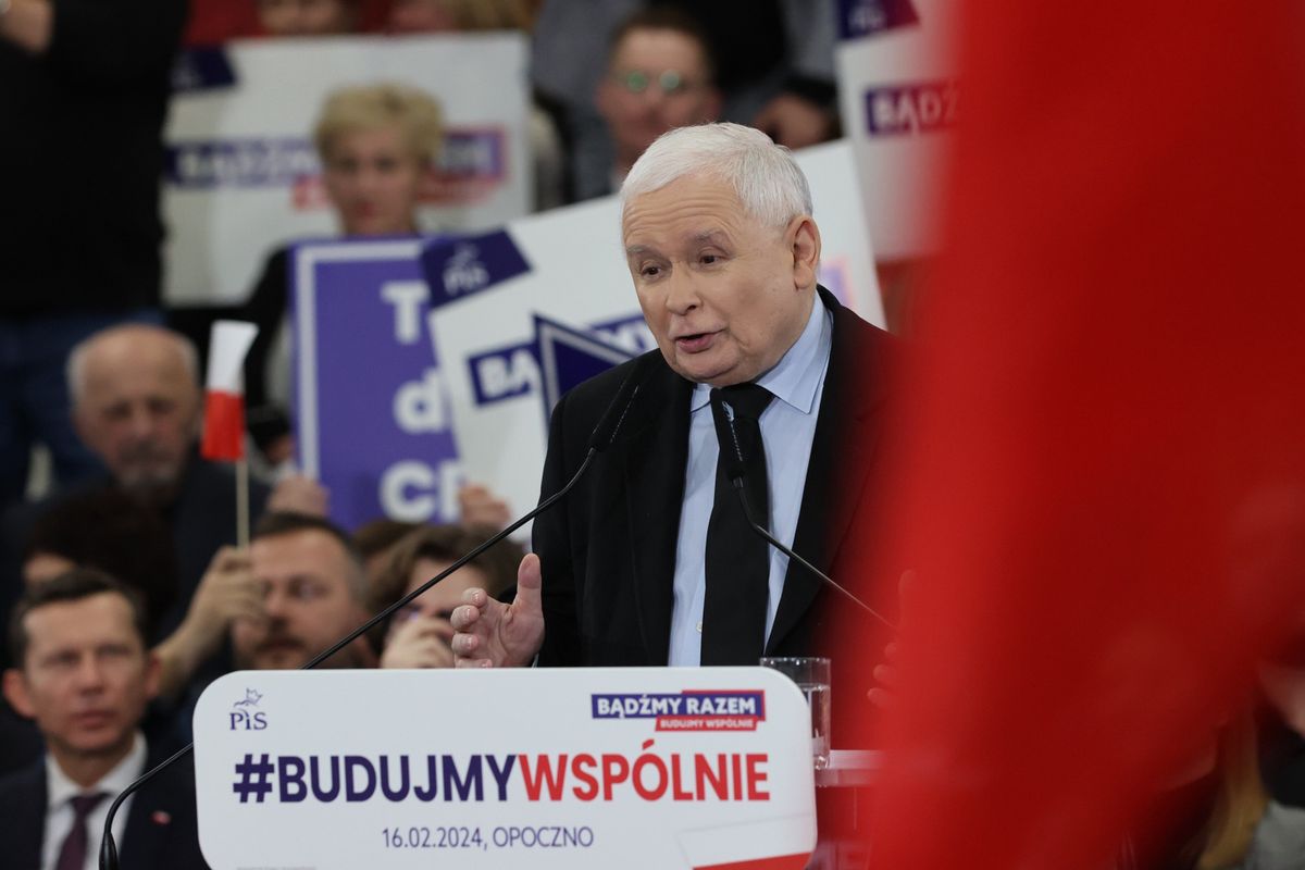 Jarosław Kaczyński (PiS) odwiedził w piątek Opoczno