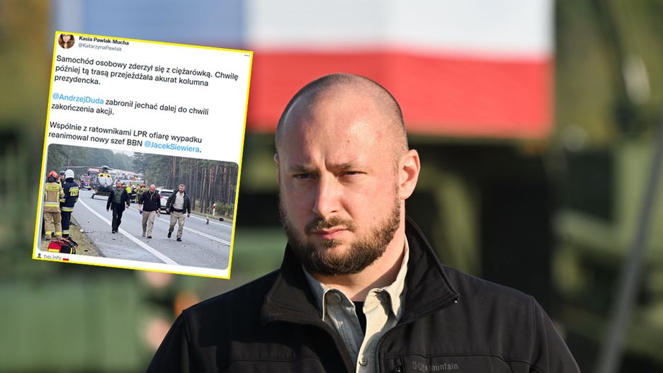 Reanimował rannych. Kolumna z Dudą zatrzymała się. Jest komentarz