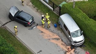 Konstancin-Jeziorna: Pijany Ukrainiec spowodował kolizję. Pasażerka nielegalnie przebywa w Polsce. Oboje zatrzymani