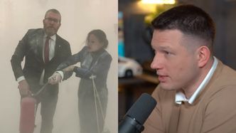 Sławomir Mentzen gorzko o "aferze gaśnicowej" Grzegorza Brauna: "Zaszkodził nam. Znowu wyszliśmy na WARIATÓW"