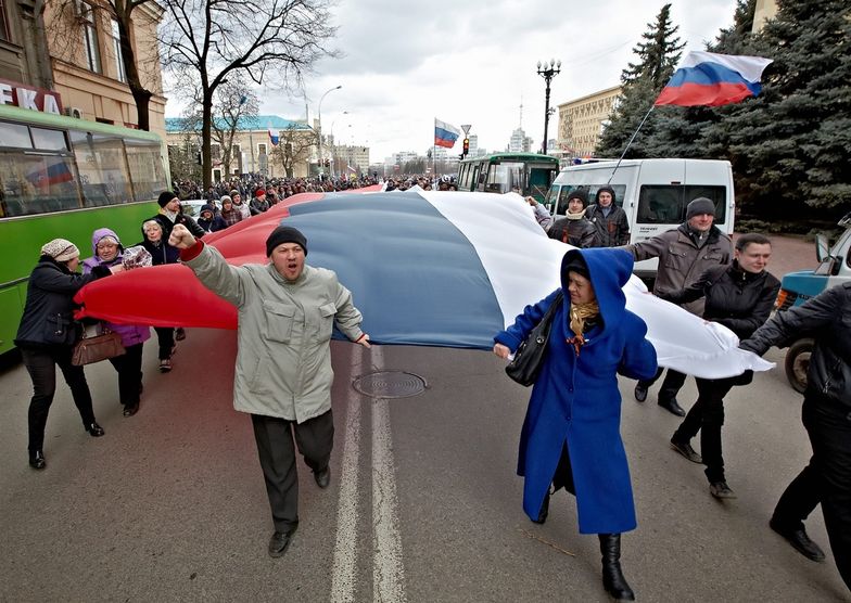 Na wschodzie kraju, m. in. w Charkowie, trwają prorosyjskie demonstracje</br>