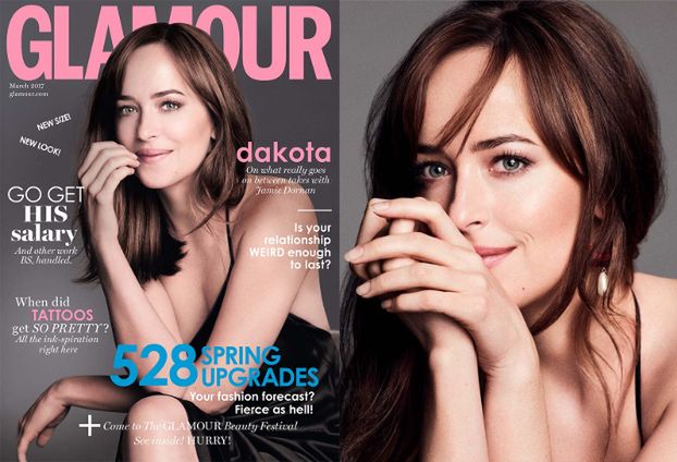 Dakota Johnson pozuje dla "Glamour"