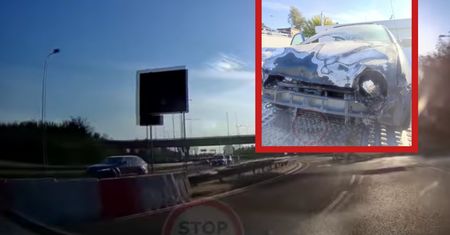 To były sekundy. Dwukrotnie przekroczył prędkość i stanął w płomieniach
