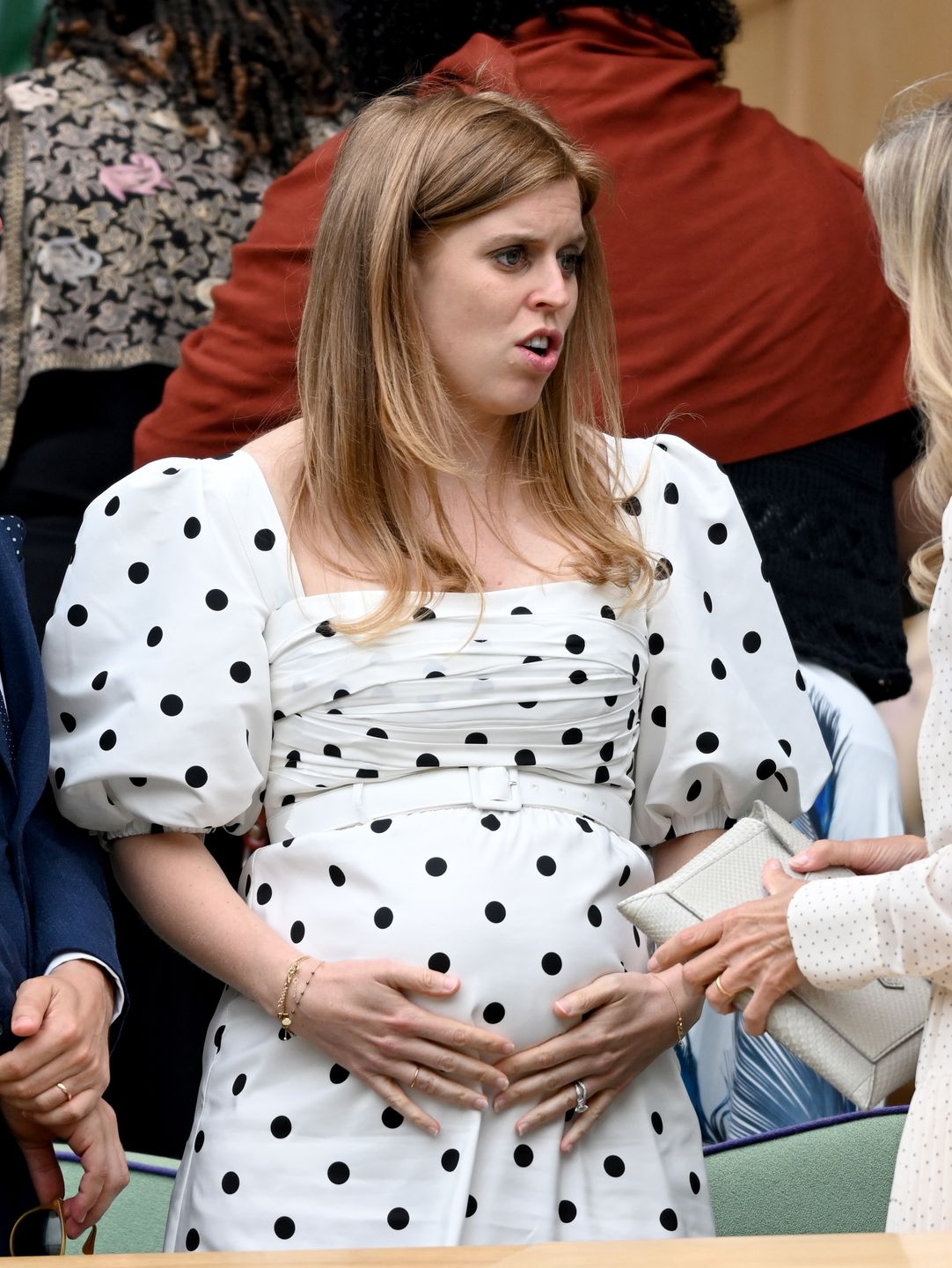 Ciężarna księżniczka Beatrycze z mężem na Wimbledonie 