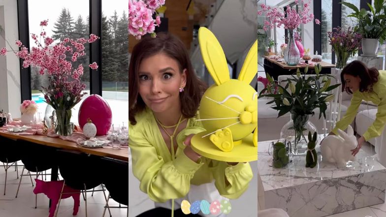 Klaudia Halejcio udekorowała willę na Wielkanoc