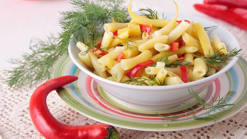 Fasolka szparagowa w puszce (produkt i płyn)