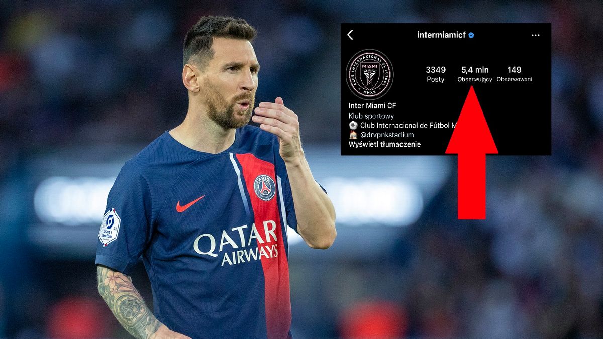 Zdjęcie okładkowe artykułu: Getty Images / Tim Clayton/Corbis / Na zdjęciu: Leo Messi / Na screenshocie liczba followersów Interu Miami na Instagramie.