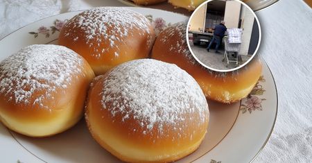 Przyjechał po pączki ciężarówką. Filmik spod Biedronki podbija internet