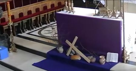 Kradzież w kościele w Płońsku. 23-latek zatrzymany po pościgu