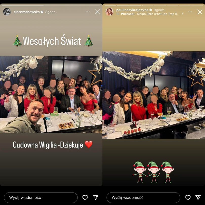 Gwiazdy Polsatu bawią się na świątecznym przyjęciu