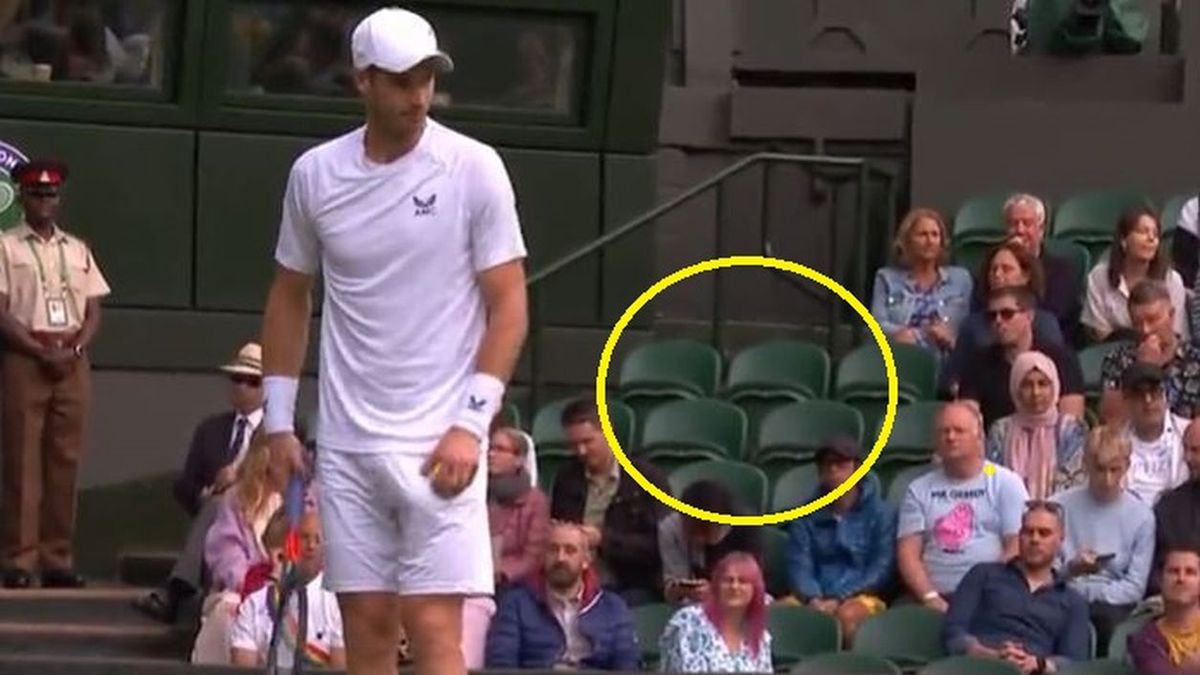 Andy Murray i wolne miejsca na trybunach