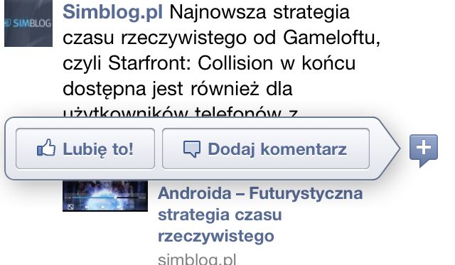 Odświeżone przyciski w Facebooku dla iPhone'a