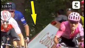 Załamały się barierki! Niebezpieczne obrazki na trasie Vuelta a Espana