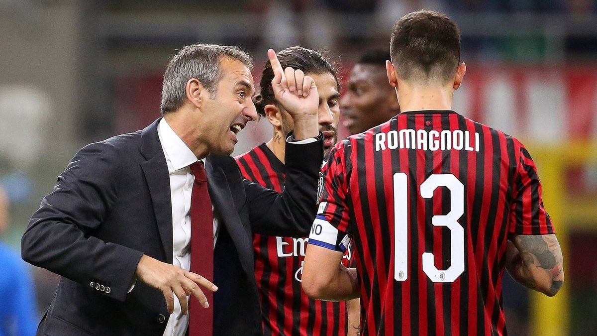 PAP/EPA / MATTEO BAZZI / Na zdjęciu: Marco Giampaolo (z lewej)