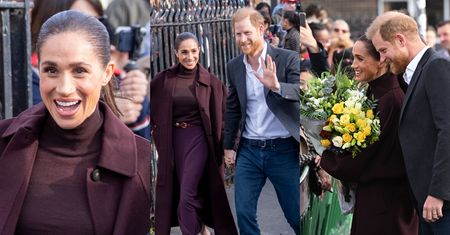 Uradowani książę Harry i Meghan Markle witają się z tłumem czekającym na nich wielbicieli (ZDJĘCIA)