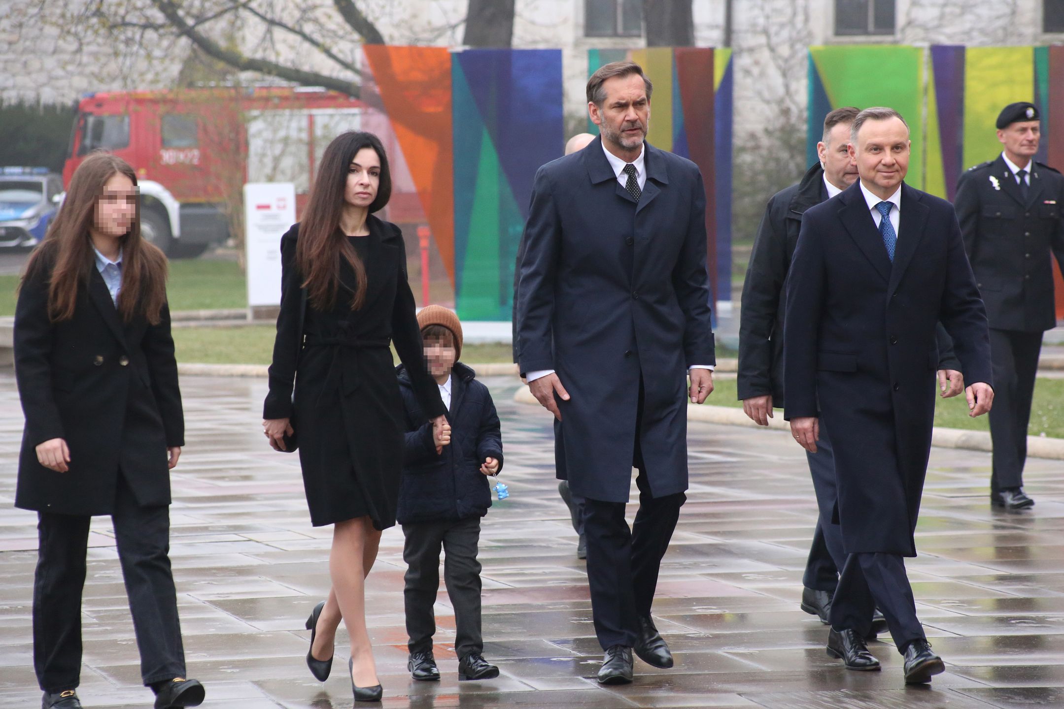 Marta Kaczyńska z mężem i dziećmi