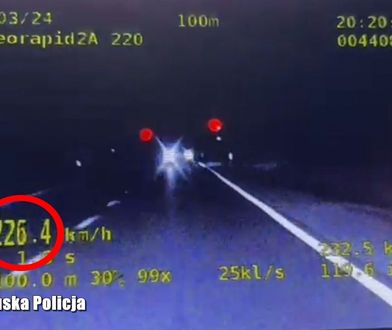 Szalał wzdłuż granicy. Na liczniku BMW 226 km/h