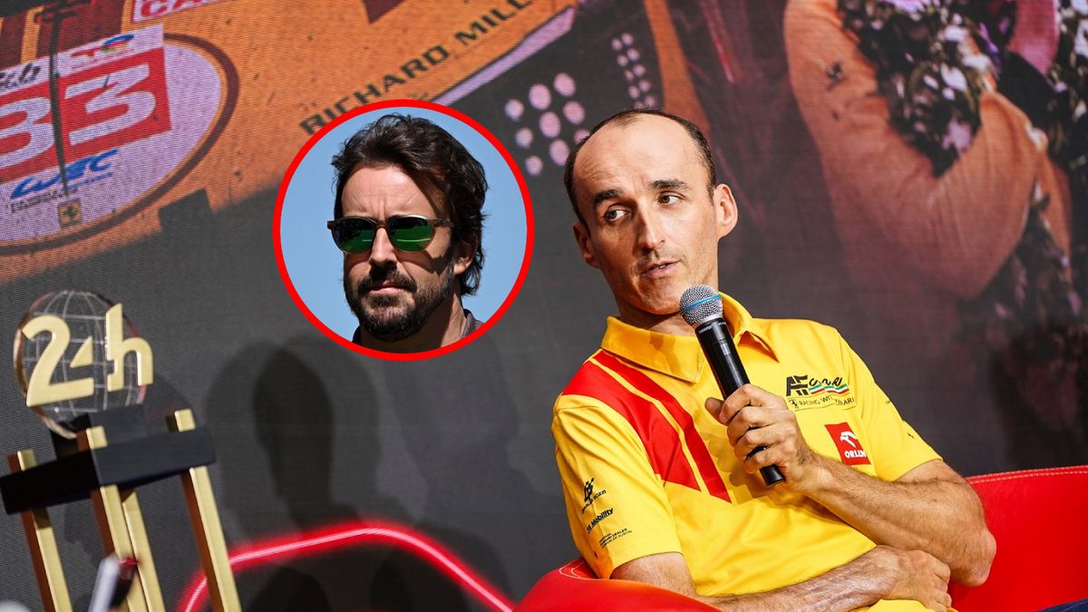 Materiały prasowe / Orlen Team / Aston Martin / Na zdjęciu: Robert Kubica, w kółku Fernando Alonso