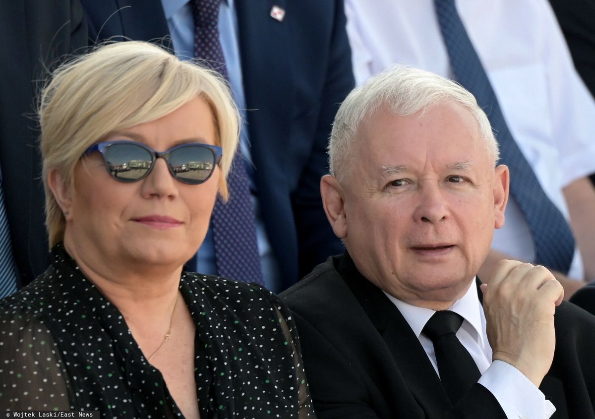 Prezes Trybunału Konstytucyjnego Julia Przyłębska i prezes Prawa i Sprawiedliwości Jarosław Kaczyński