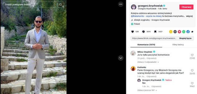 TikTok Grzegorz Krychowiak