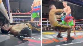 "Nokaut roku". Po tych potwornych ciosach leżał na deskach. Jest nagranie