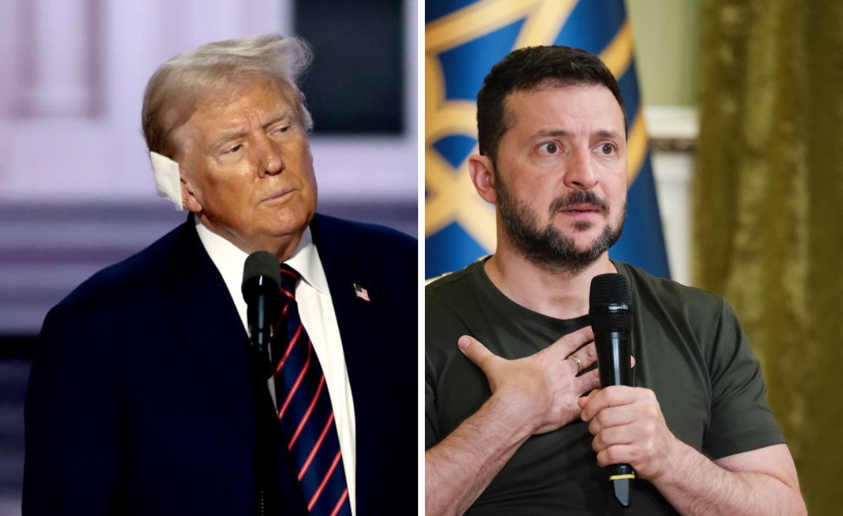 wołodymyr zełenski, Donald Trump, wojna w Ukrainie Nocna rozmowa Trump-Zełenski. Doceniam za wyciągnięcie ręki