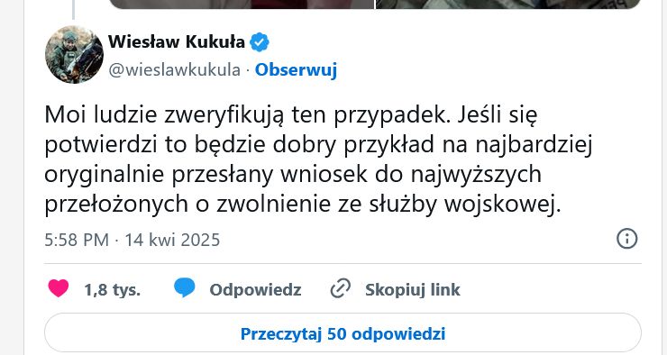 Wpis wojskowego