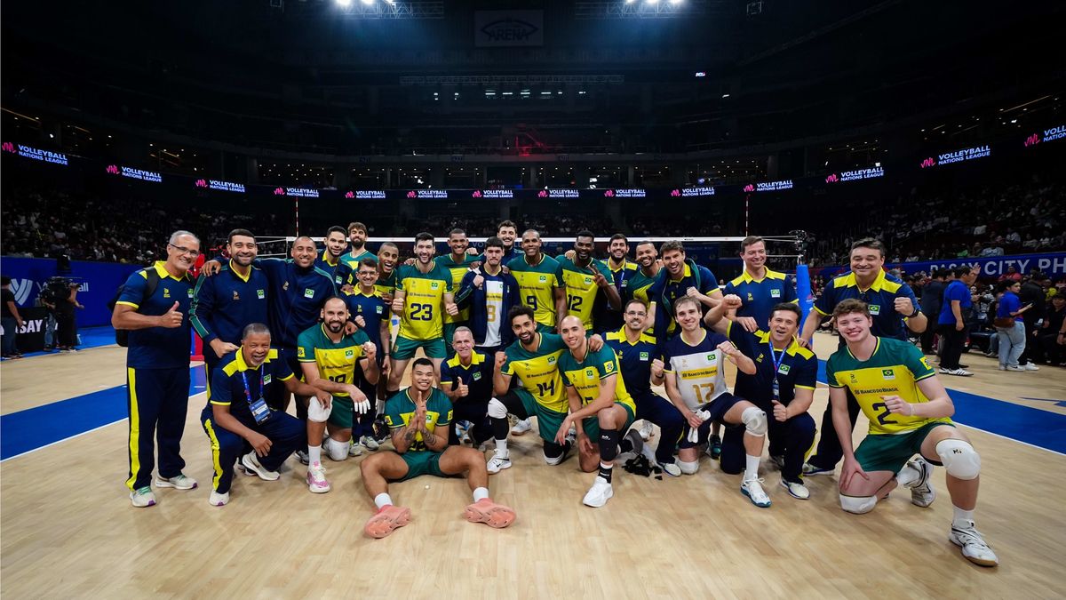 Materiały prasowe / VolleyballWorld / Na zdjęciu: reprezentacja Brazylii