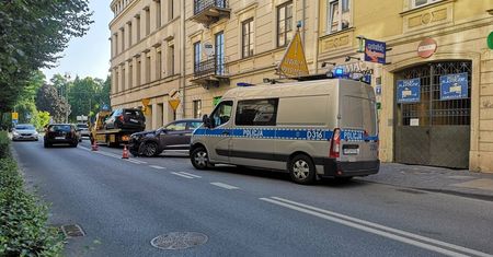 Poranna kolizja w centrum Lublina. Sprawca zdarzenia był nietrzeźwy