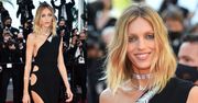 Dawno niewidziana Anja Rubik w eleganckiej kreacji Saint Laurent "gra nogą" na festiwalu w Cannes (ZDJĘCIA)