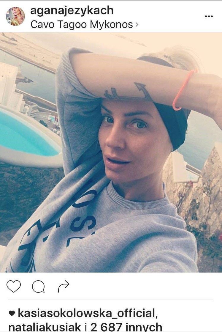 Agnieszka Woźniak-Starak podczas bootcampu Ewy Chodakowskiej na Mykonos