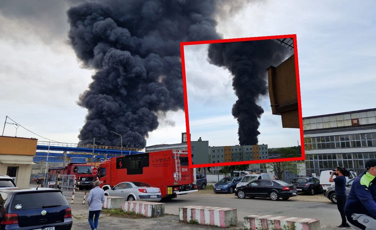 Pożar składowiska chemikaliów w Siemianowicach Śląskich