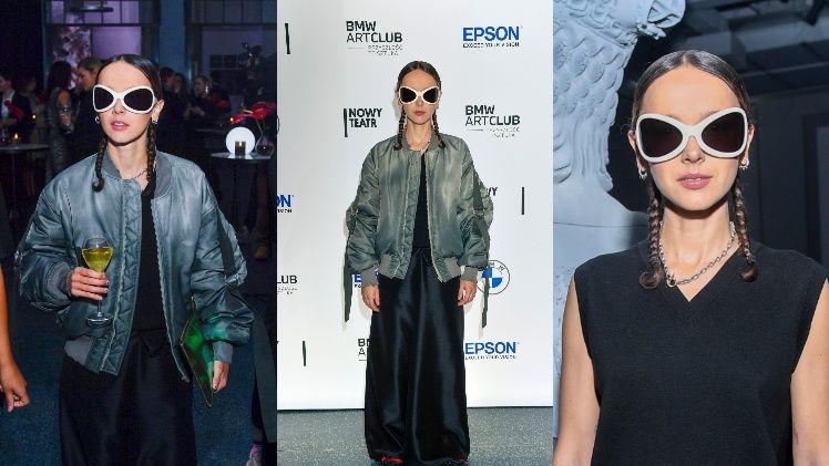 Alternatywna w "kosmicznych" okularach i z warkoczykami bryluje na imprezie BMW
