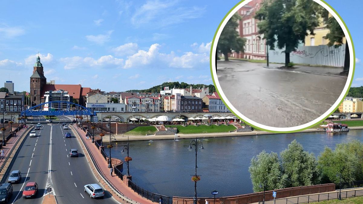 Ogromna ulewa nad Gorzowem i zalane ulice