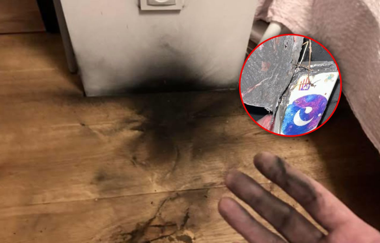 Eksplozja powerbanka. Zostały tylko czarne ślady