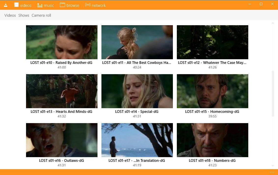 Biblioteka filmów i seriali w VLC