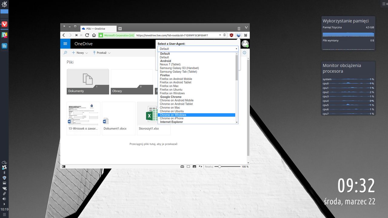 Gdy linuksowy Vivaldi staje się windowsowym Chrome, aplikacje Microsoftu przyspieszają