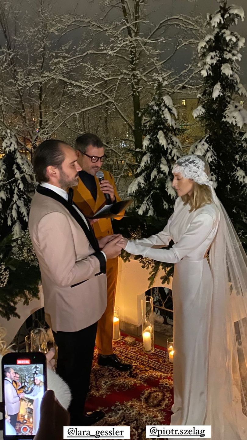 Lara Gessler, Piotr Szeląg - drugi ślub