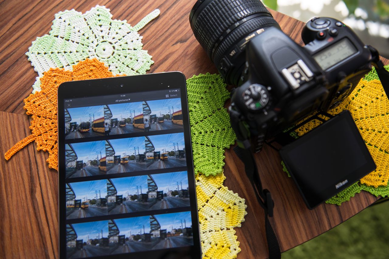 Jeden z niewielu przypadków, gdy SnapBridge rzeczywiście połączył się z iPad'em.