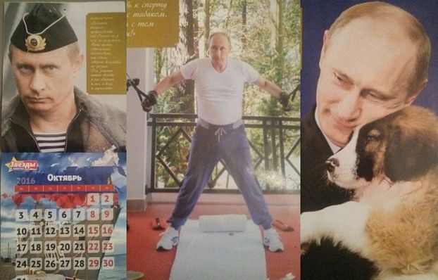 "Cały rok z Władimirem Putinem". Zobaczcie rosyjski kalendarz z prezydentem! (ZDJĘCIA)