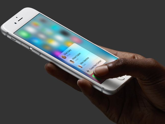 iPhone 6s z ekranem 3d Touch