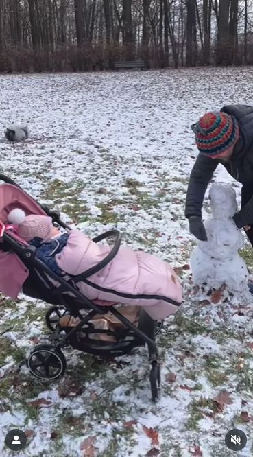 Antek Królikowski z Izą i córką Jadzią