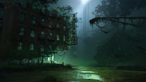 Crysis 3 gra art miasto noc