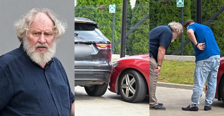Andrzej Grabowski zarysował taksówkę swoim jaguarem za 350 tysięcy złotych. KIEPSKI z niego kierowca? (ZDJĘCIA)