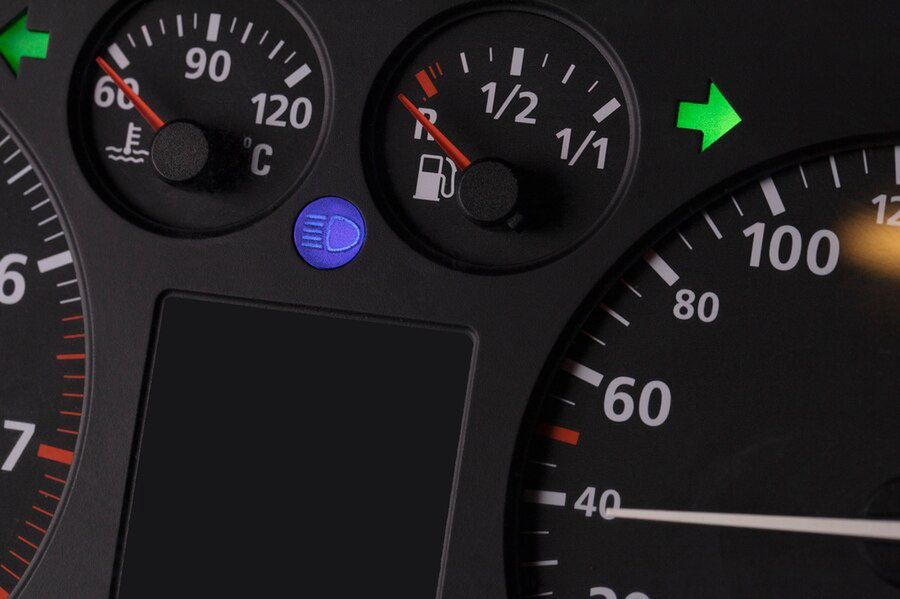 Fuel indicator in the car