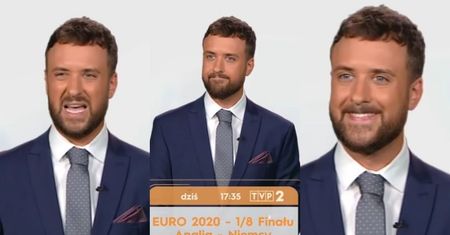 Aleksander Sikora zapowiada mecz. TVP przez pomyłkę wyemitowała próbne nagranie (WIDEO)