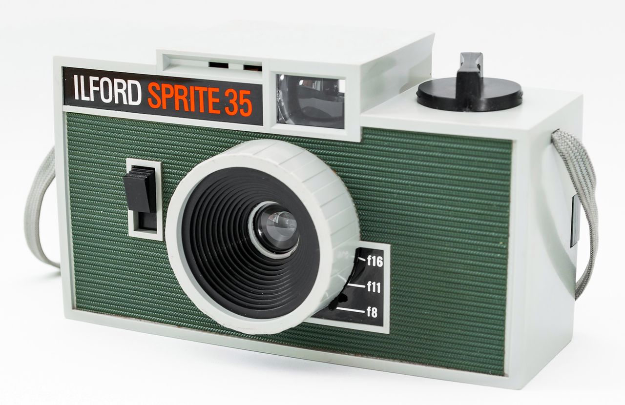 Pierwsza wersja aparatu Ilford Sprite 35.